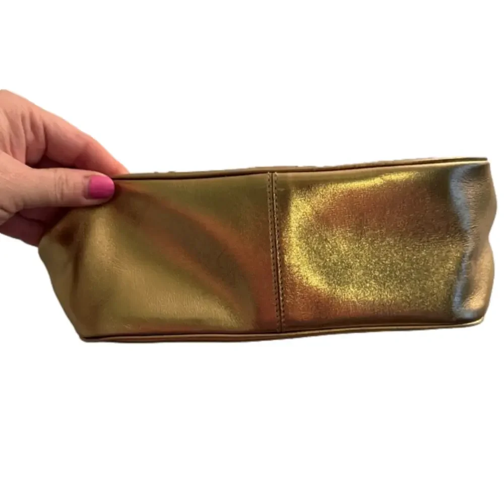KATE SPADE ♠️ New York Gold Metallic Leather Hobo Shoulder Bag Purse